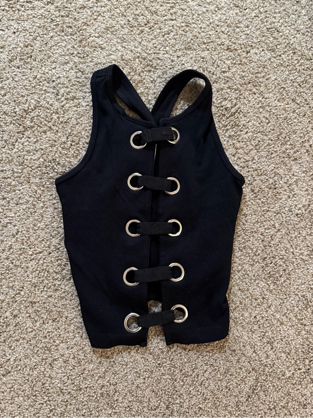 Black tight tank